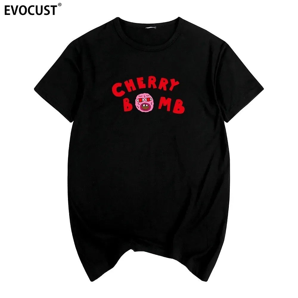 Tyler The Creator Merch Cherry Bomb Golf Wang Black T-Shirt Tyler The Creator Merch Cherry Bomb Golf Wang Black T-Shirt