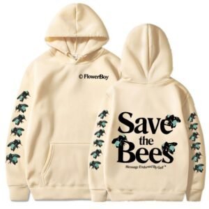 Cream Save the Bees Hoodie